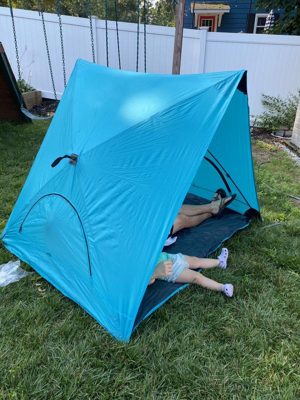 Picnic Time Pismo A-Frame Portable Beach Tent - Light Orange