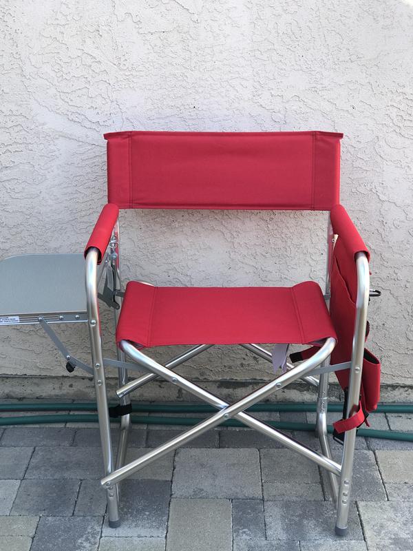 Picnic Time Louisville Cardinals Polyester Red Folding Director's Chair  (Adjustable) at