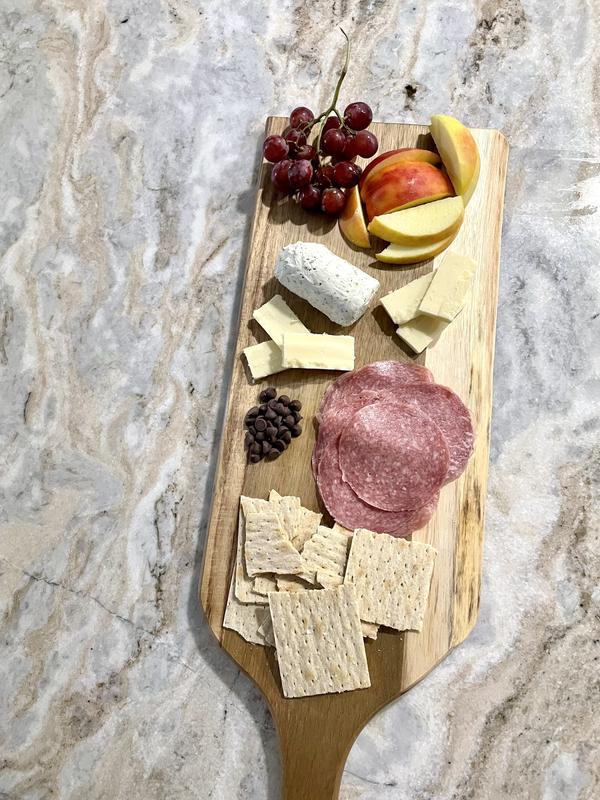Picnic Time New Orleans Saints Artisan Serving Plank - Acacia Wood With Live Edge, Laser Engraved Team Logo & Hemp Hanging Loop (24" X 8")