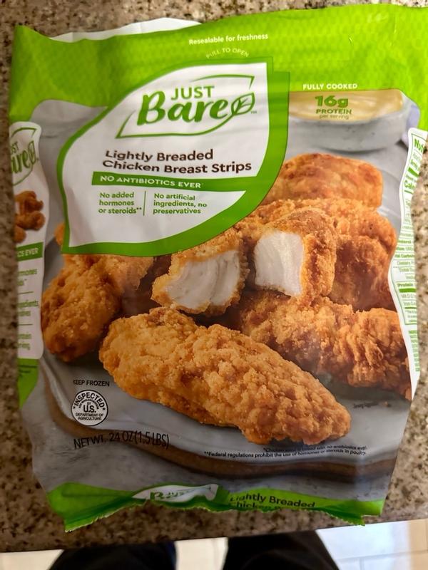 Lightly Breaded Chicken Breast Chunks (4lbs) - Just Bare Foods