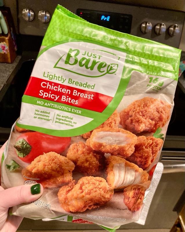 Lightly Breaded Spicy Chicken Breast Bites - Just Bare Foods