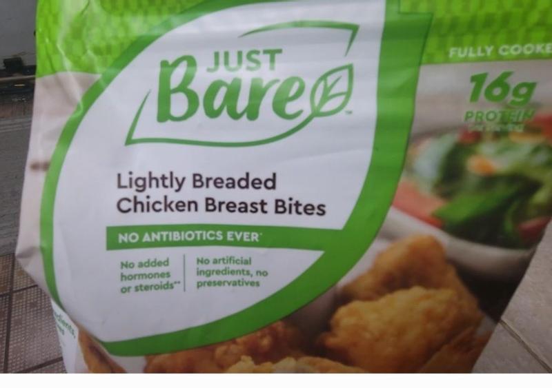 Just Bare Lightly Breaded Chicken Breast Spicy Bites. Good quality chicken,  tasty, easy to prepare - just not spicy at all. : r/frozendinners