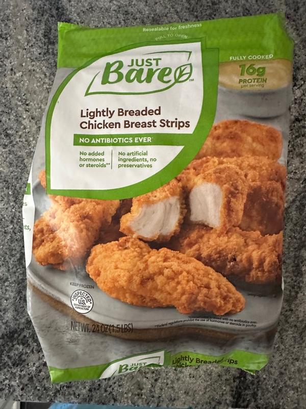 Just Bare Lightly Breaded Chicken Breast Chunks w/ TRUFF Hot Sauce - Review  