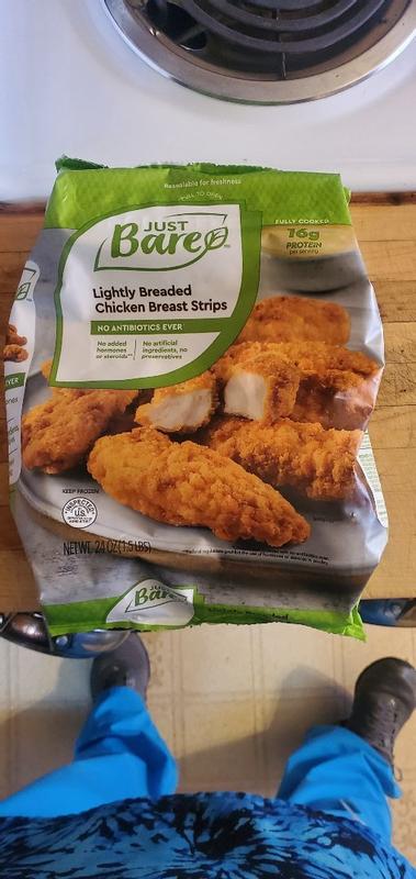 Lightly Breaded Chicken Breast Strips (1.5lbs) - Just Bare Foods