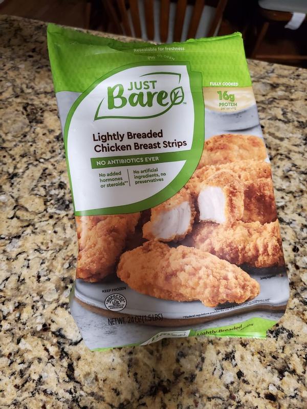 Just Bare Lightly Breaded Chicken Strips, Frozen (3 lbs.)