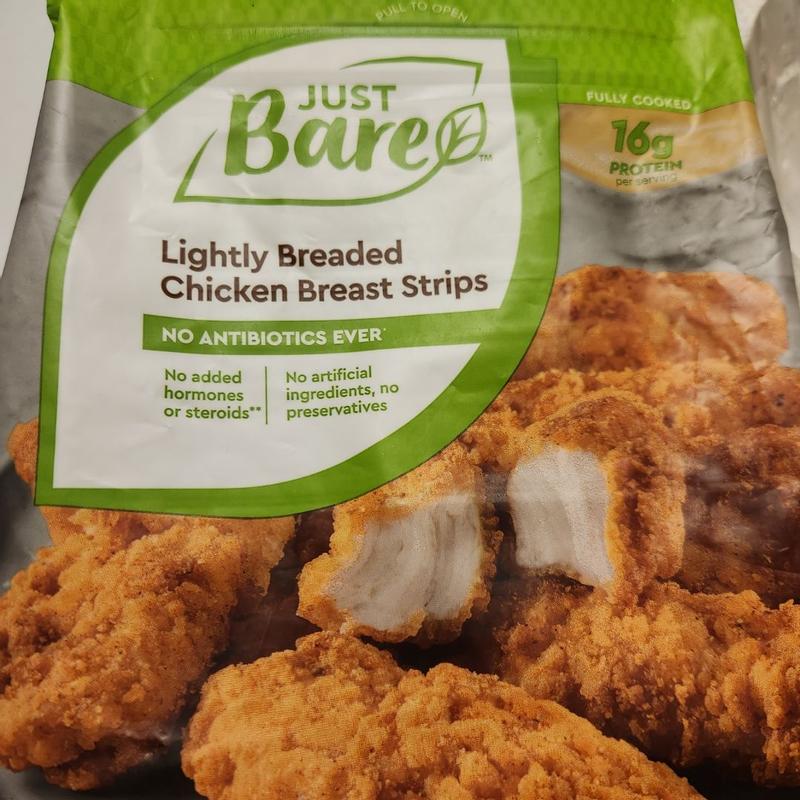 JUST BARE - Just Bare Lightly Breaded Chicken Breast Strips 24 o