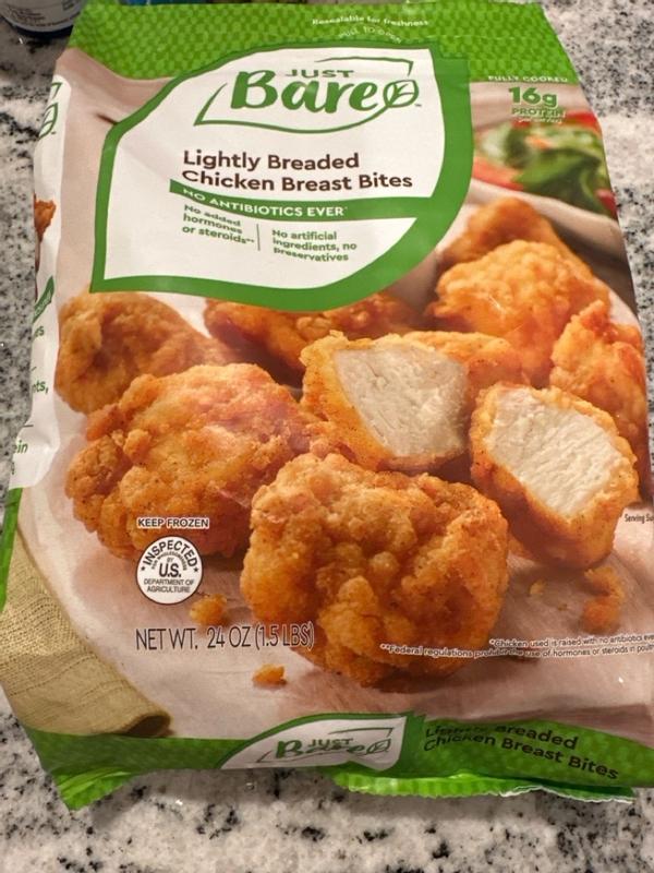 Just Bare - Just Bare, Chicken Breast Bites, Lightly Breaded (24