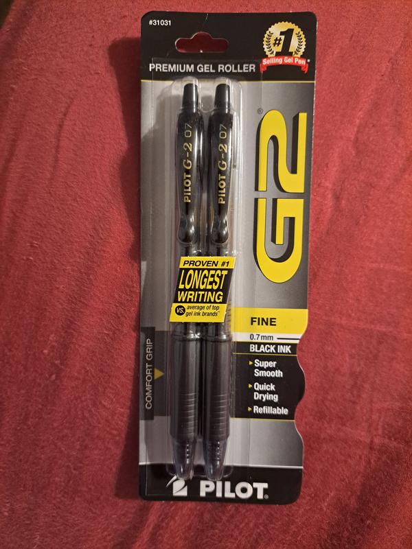 Pilot G2 Special Edition Premium Gel Pen, Fine Point, Black Ink, 2 Count