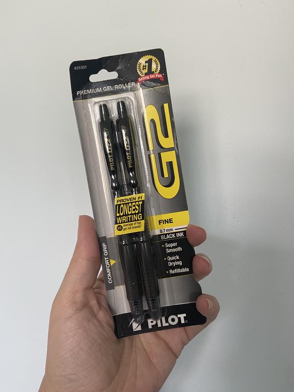 Pilot G2 Ultra Fine Pen 2-Pack (.38 Black Ink)