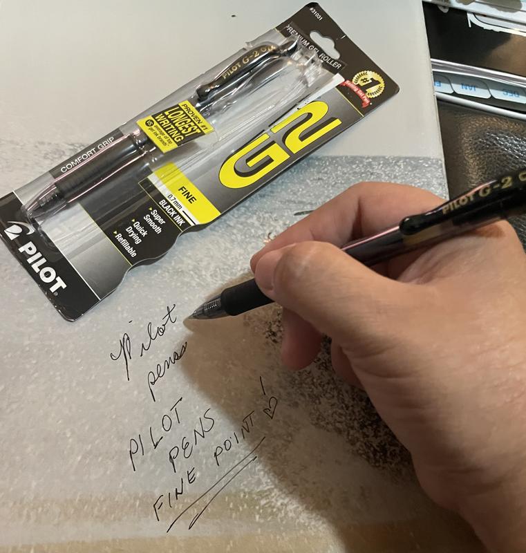 Pilot G2 Premium Gel Roller Pens, Ultra-Fine Point, 0.38 Mm, Clear Barrels,  Blue Ink, Pack Of 4 Pens 4 ct