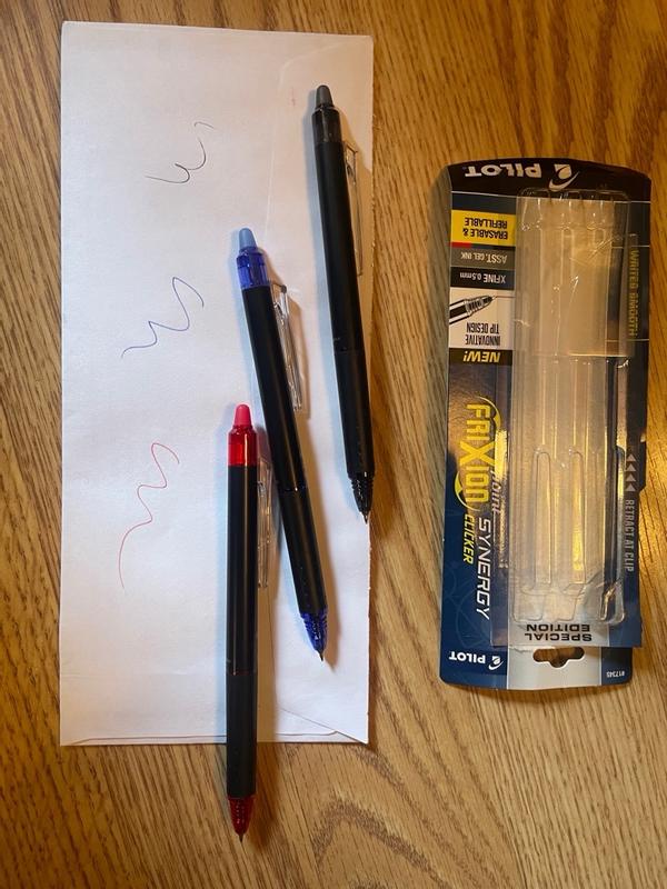 Erasable Pen Pilot, FriXion Synergy Clicker Erasable, Refillable