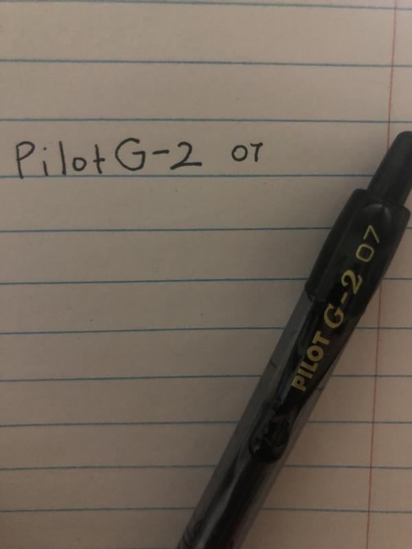 Pilot G 2 Retractable Gel Pens Ultra Fine Point 0.38 mm Clear