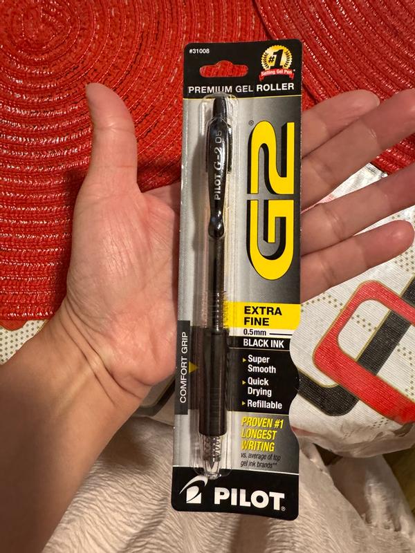 NINGSA G2 – 10 Ricariche Per Penna A Sfera Gel Retrattile – Punta Fine 0,5 Mm – Inchiostro Nero – Standard Internazionale