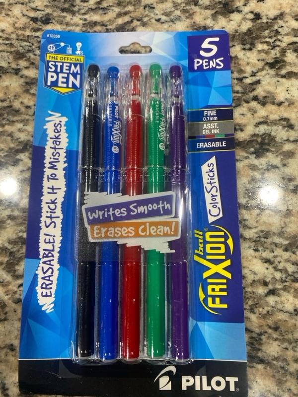 Pilot FriXion ColorSticks Erasable Gel Ink Pens Fine Point