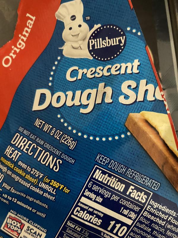 Pillsbury Original Crescent Dough Sheet 8 oz