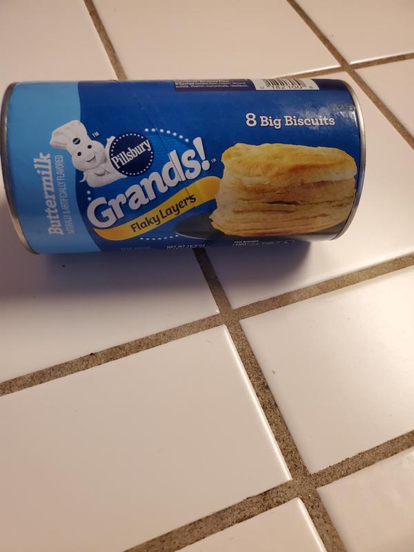 Pillsbury Grands! Butter Tastin' Flaky Layers Biscuits Canned Dough 8 Count