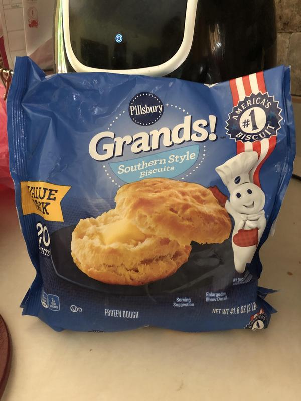 Pillsbury Grands! Buttermilk Breakfast Biscuits Frozen Dough, 25 oz/ 12  count.