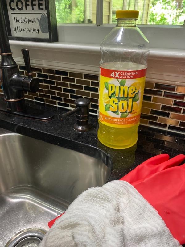Pine Sol All Purpose Cleaner Lemon Fresh Scent 60 Oz Bottle Office Depot