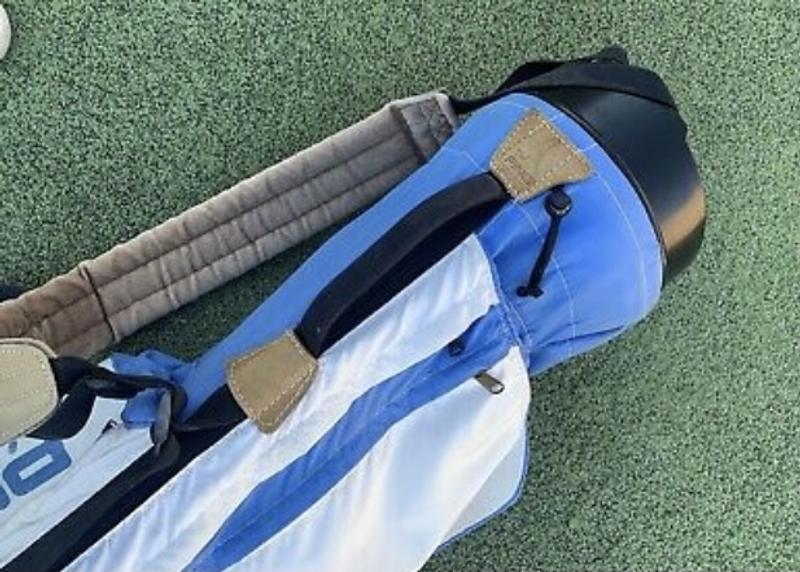 PING Karsten Hoofer Single Strap 4-Divider Vintage Golf Stand Bag Green Blue