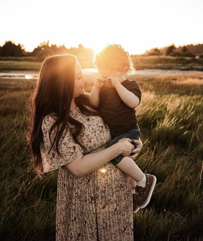 Customer photo for "A great maternity dress and"