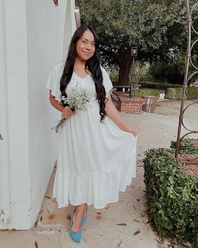 Customer photo for "Perfect white dress"