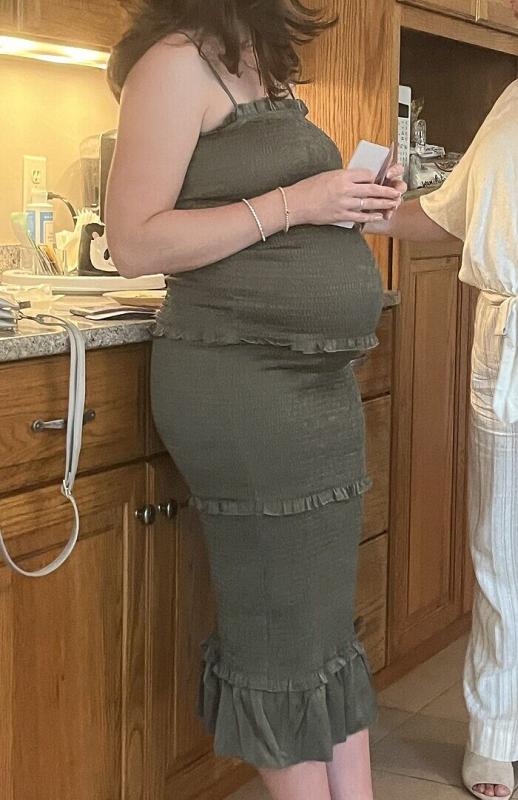 Customer photo for "Perfect fancy dress for a growing bump!"