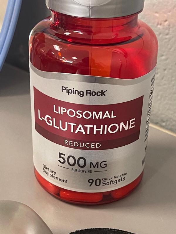Liposomal L-Glutathione (Reduced), 500 mg (per serving), 90 Quick Release  Softgels