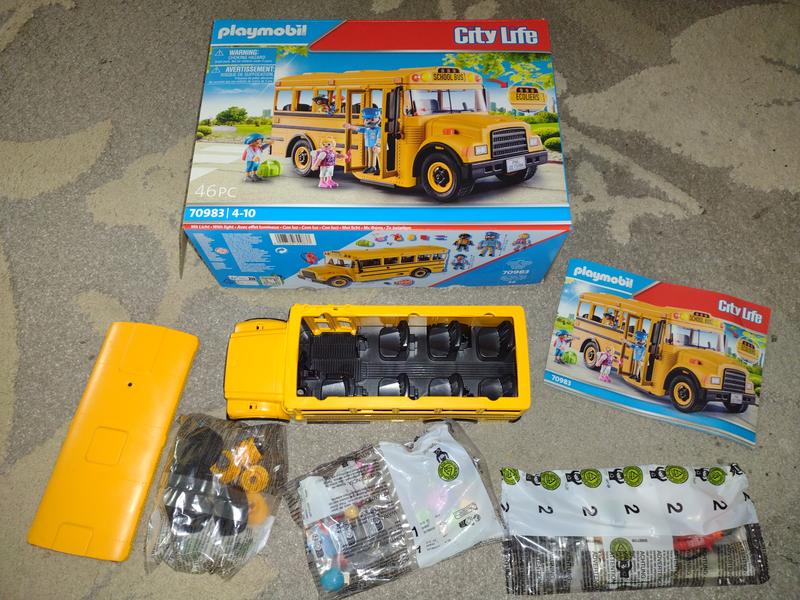 Playmobil School Bus Us City Life Golden