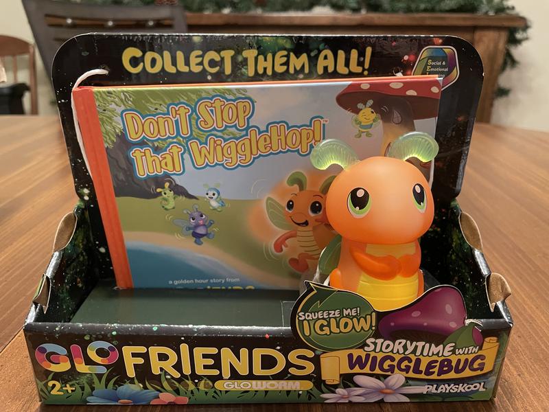 Glo Friends Playskool Wigglebug Wiggle, Hop, Stop! — Interactive Soft Plush  with 4 Modes — Games, Stories, Free Play, and Bedtime — SEL Toy — Ages 2+