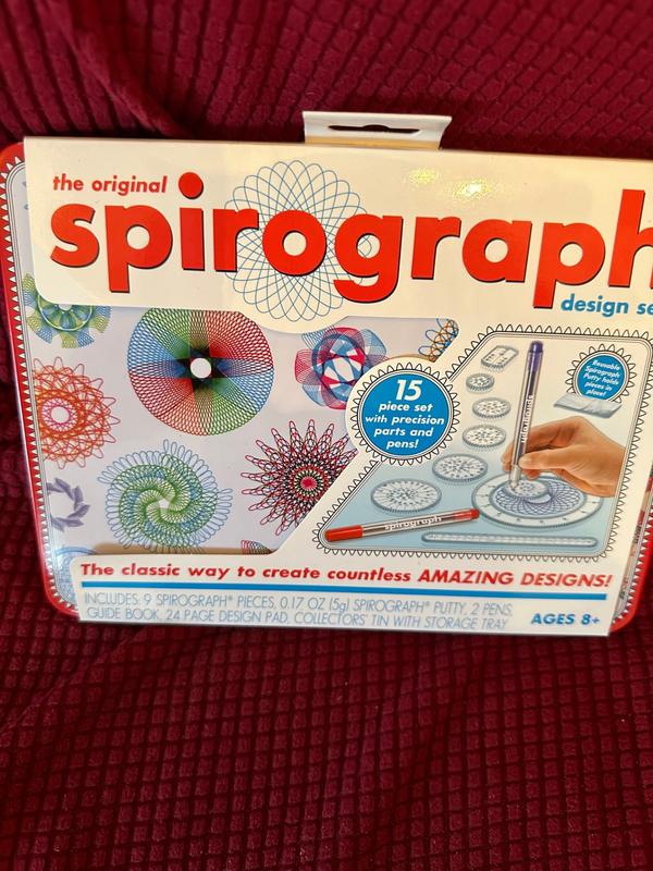  Spirograph Design Set Tin - Spiral Art Kit with Classic Gear  Design Kit in a Collectors Tin for Kids Ages 8 and Up : Toys & Games