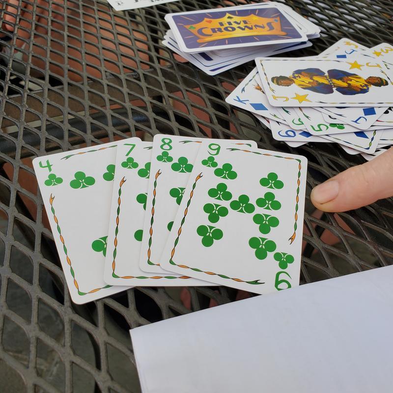 Sunrain Five Crowns Card Game Jogo de Cartas Familiar - Jogos