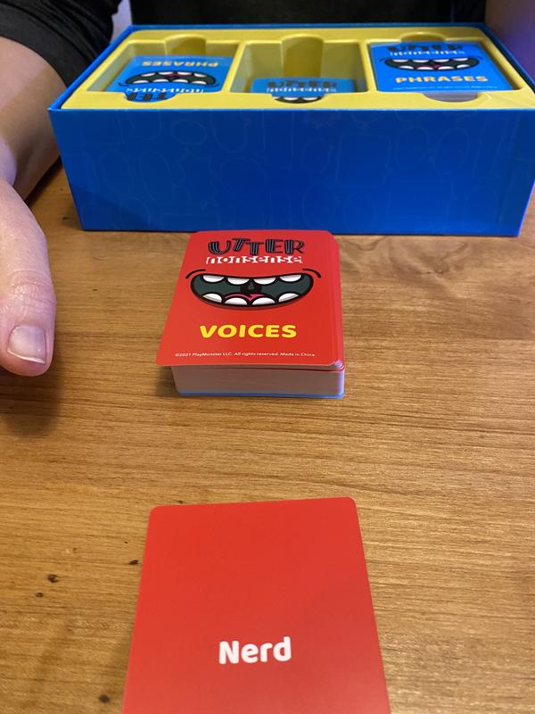 PlayMonster Utter Nonsense The Crazy Game of Voices and Accents Card Game  New