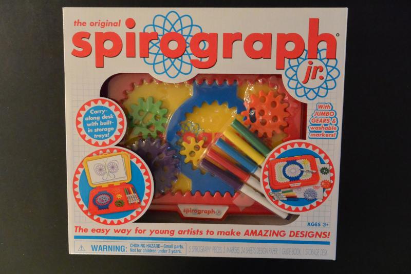 Spirograph - Introduce your aspiring artist to the amazing world of # Spirograph! The ALL-NEW Spirograph Jr. is specially designed for younger  artists, featuring jumbo-sized gears, washable markers and a handy  carry-along case