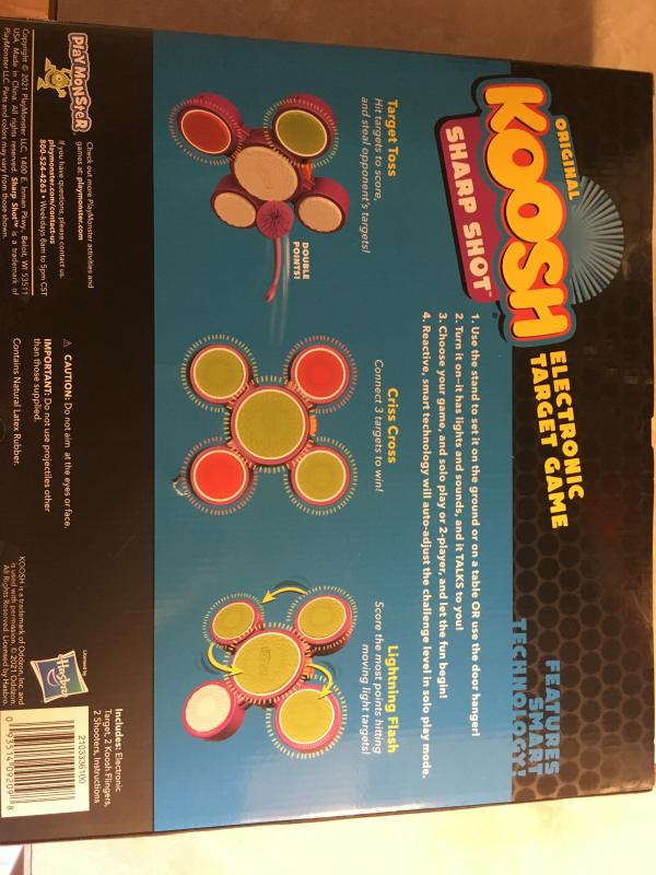  Koosh Sharp Shot - Interactive Target - 3 Games to Play - Play  with Friends or Against Target's AI - for Ages 6+ : Toys & Games