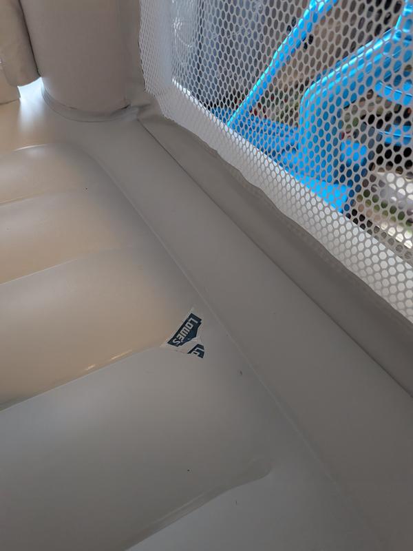 We've currently covered the hole in tape, but not sure what to do to fix it. It's slowly leaking air.