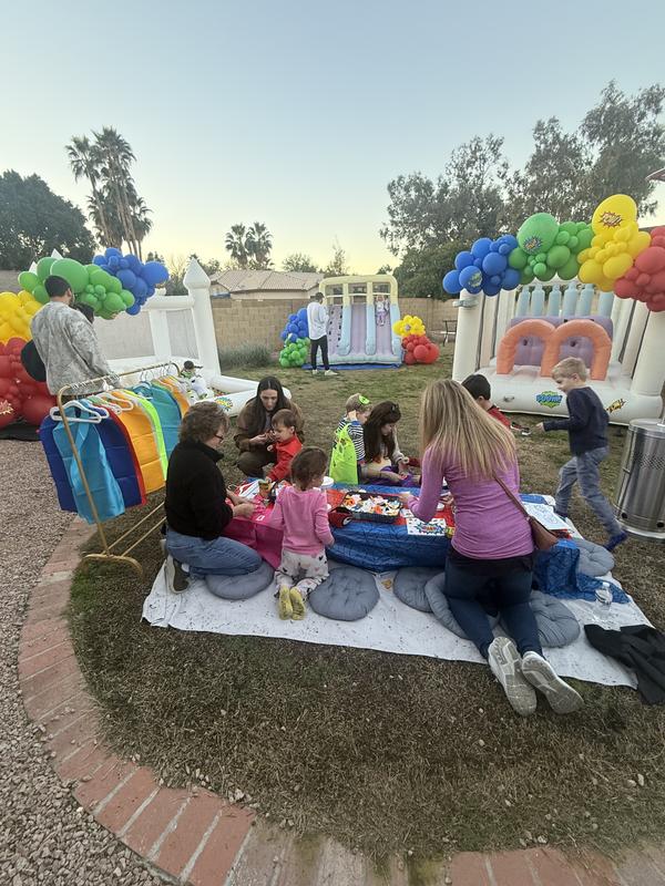At our sons birthday party