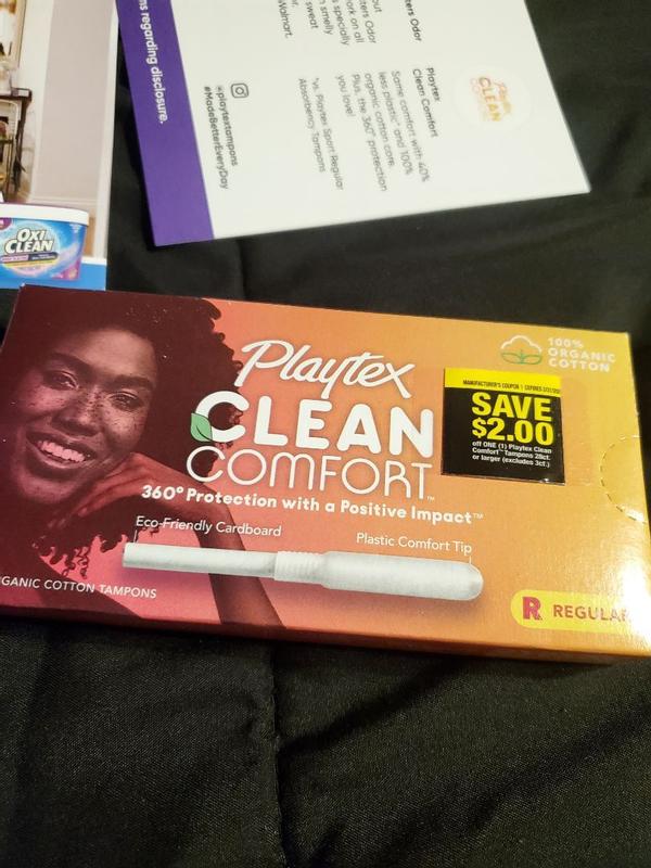 Playtex® Clean Comfort™ 28Count Tampons Regular and Super Absorbency