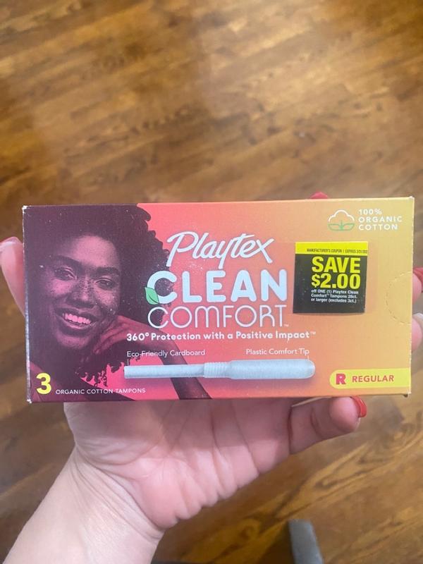 Playtex® Clean Comfort™ 28Count Tampons Regular and Super Absorbency