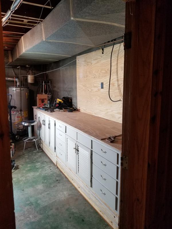 Finished workbench.  144" long.