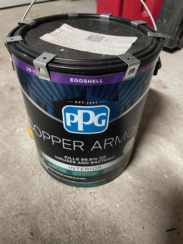 Copper Armor 5 gal. PPG1122-2 Lime Wash Semi-Gloss Antiviral and Antibacterial Interior Paint with Primer