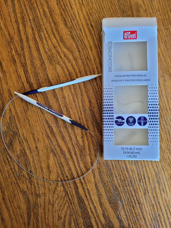 Prym 32 Ergonomic Circular Knitting Needle, Carbon, 2.5mm