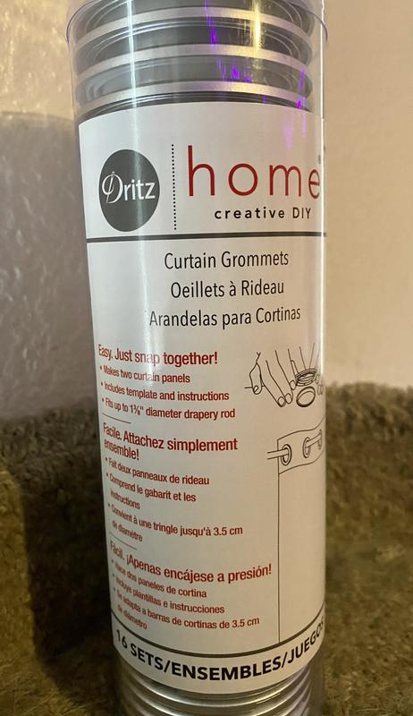 Dritz Home 1-9/16 Curtain Grommets, 16 Sets, Champagne