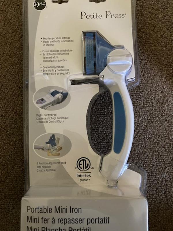 Dritz DE29500 Petite Press Portable Mini Iron, Stand, Crafts Sew Quilt -  New Low Price! at