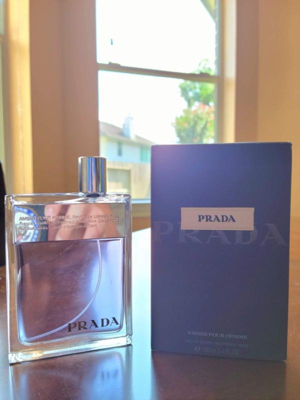 PRADA Men's Amber Pour Homme Eau de Toilette Spray, 3.4 oz