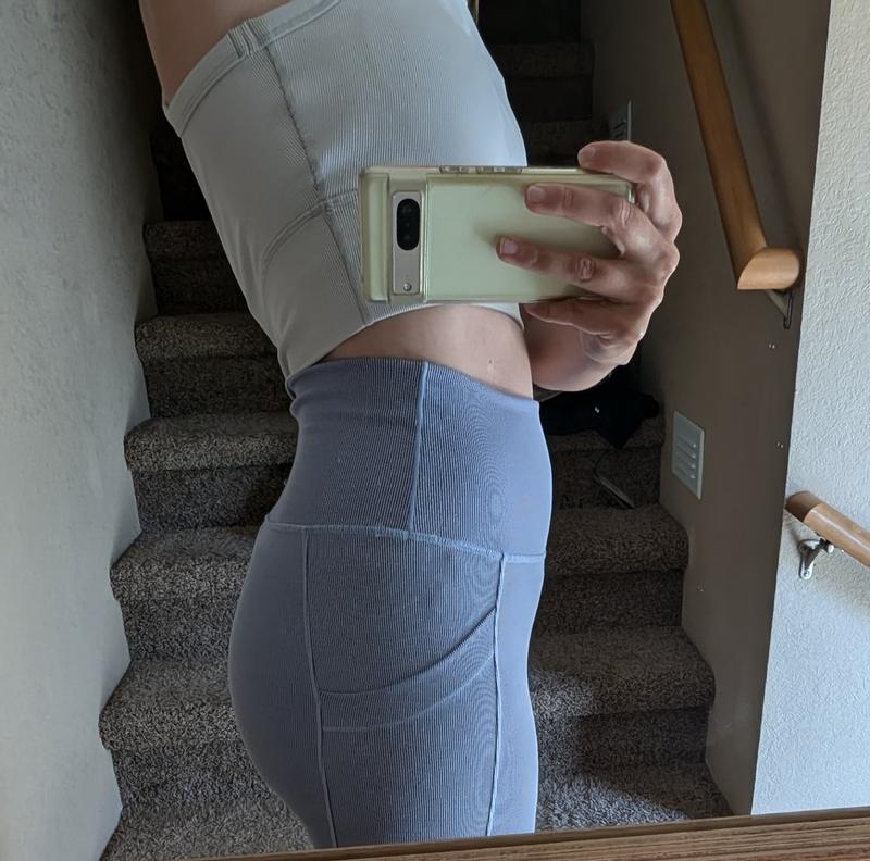 Customer photo for "If you're between small and Xtra small, maybe size down"