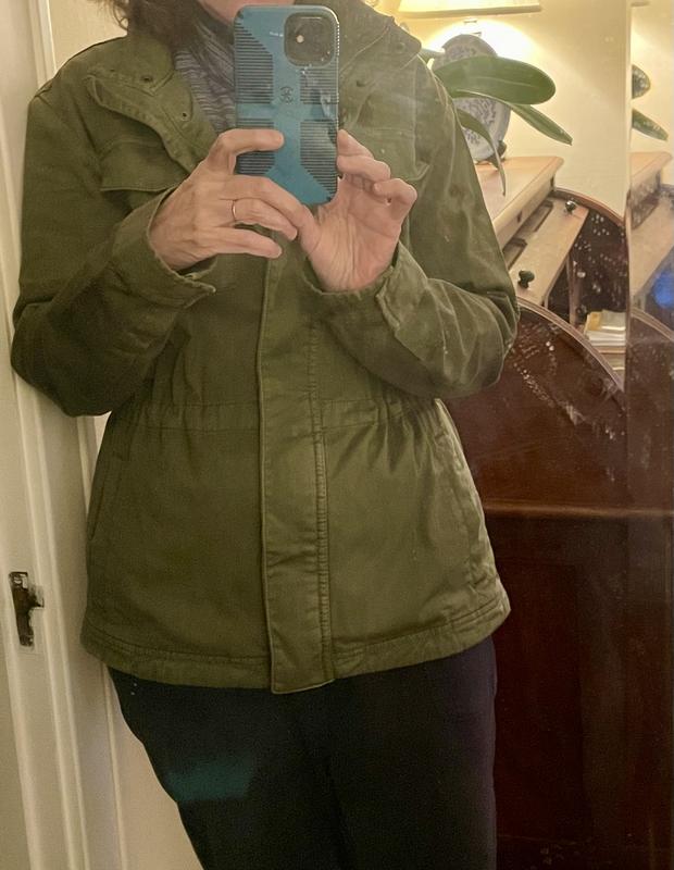 Customer photo for "Stylish But Substantial Utility Jacket"