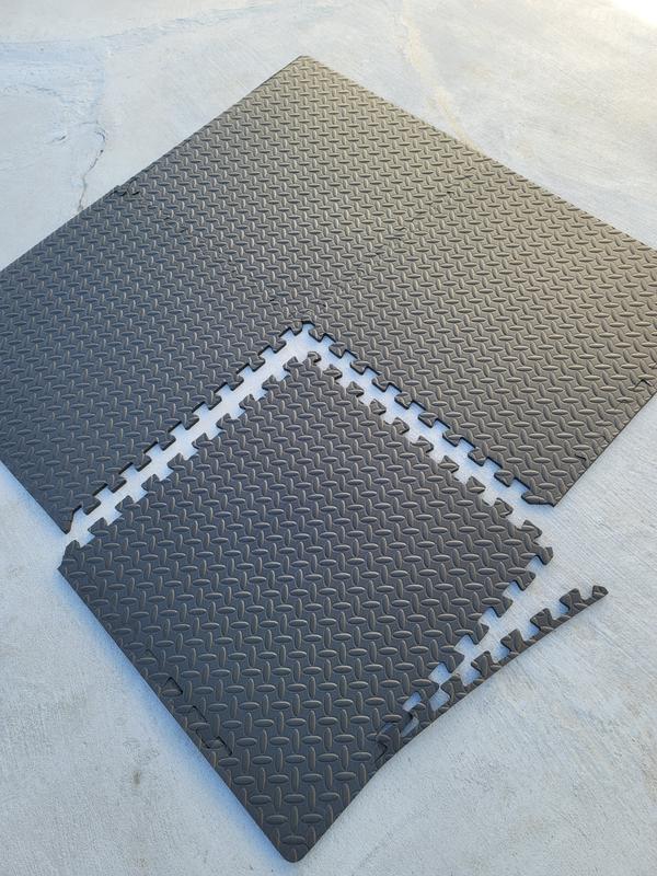 Diamond Plate Interlocking Foam Tiles are Foam Tiles, Puzzle Mats