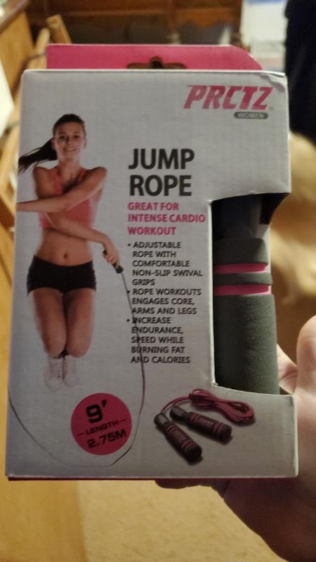 PRCTZ 9ft PVC Jump Rope with Foam Handle