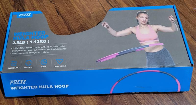 PRCTZ 2.5lb Fitness Weighted Hula Hoop for Fun Home Workouts