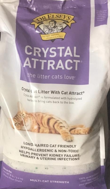 Dr. Elsey s Crystal Cat Litter 8 lbs for Long Haired Cats Multi Pet